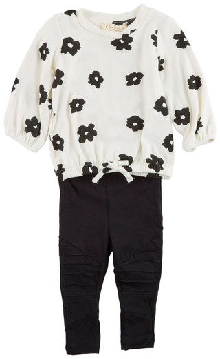 Thumbnail 1: Jessica Simpson Jessica Simpson Baby Girl 2 Pc Knit Jogger Outfit Set 