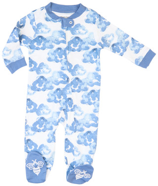 Thumbnail 3: Burt's Bees Burt's Bees Baby Boy Moonlight Clouds Sleep & Play 