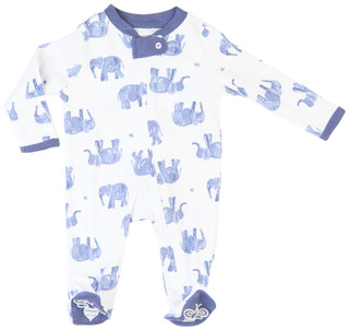 Thumbnail 1: Burt's Bees Burt's Bees Baby Boy Wandering Elephants Sleep & Play 