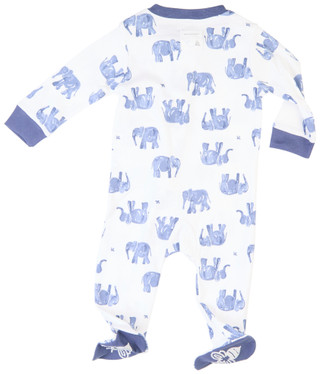 Thumbnail 3: Burt's Bees Burt's Bees Baby Boy Wandering Elephants Sleep & Play 