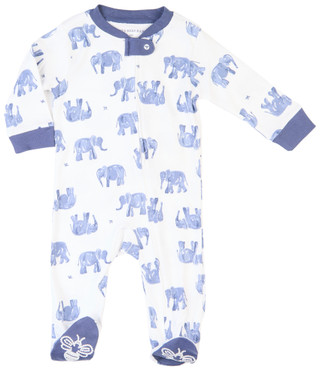 Thumbnail 2: Burt's Bees Burt's Bees Baby Boy Wandering Elephants Sleep & Play 