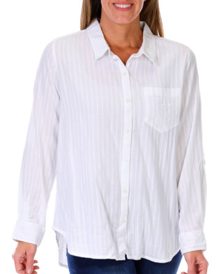 Thumbnail 1: Dash Dash Petite Long Sleeve Back Button Top 