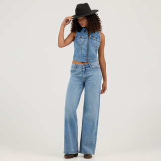 Thumbnail 4: Wrangler Wrangler Juniors Dallas Denim Vest 