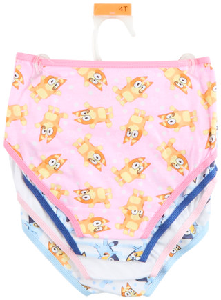 Thumbnail 4: BLUEY Bluey Toddler Girls 4 Pk Brief Underwear 
