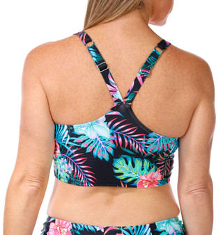 Thumbnail 3: N BY NEXT N By Next Womens Tahitian Garden Cropped Tank Swimsuit Top 