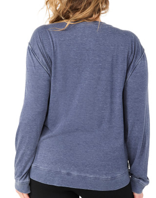 Thumbnail 2: Brisas Brisas Plus Long Sleeve Acid Wash Top 