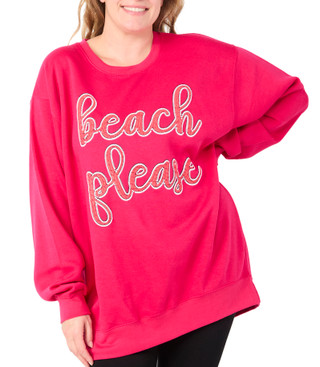 Thumbnail 1: . Pacific & Co Plus Beach Please Sweatshirt 