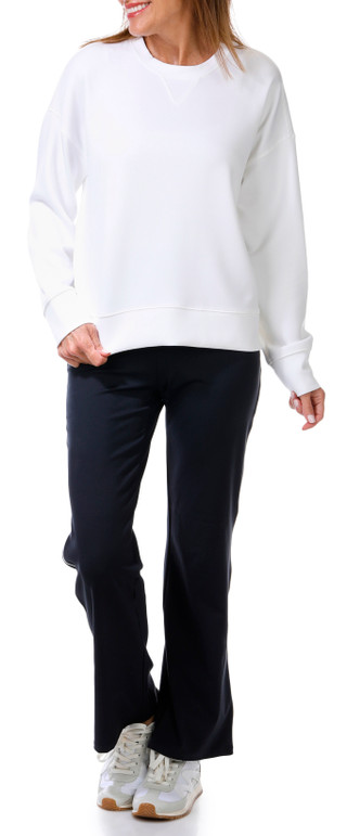 Thumbnail 4: RBX RBX Womens Active 2 Pc Soft Pullover Top and Flare Pant Set 
