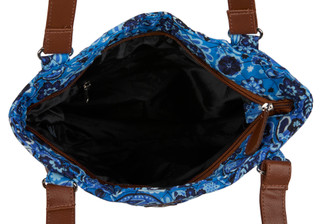 Thumbnail 2: Stone Mountain Stone Mountain Quilted Cotton Floral Tote Bag 