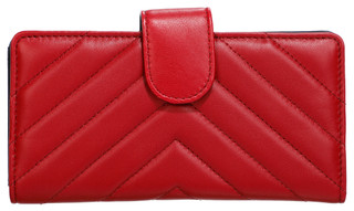 Thumbnail 1: Mundi Mundi Quilted Leather Slim Clutch Card Case Bifold Wallet 