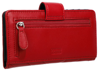 Thumbnail 3: Mundi Mundi Quilted Leather Slim Clutch Card Case Bifold Wallet 