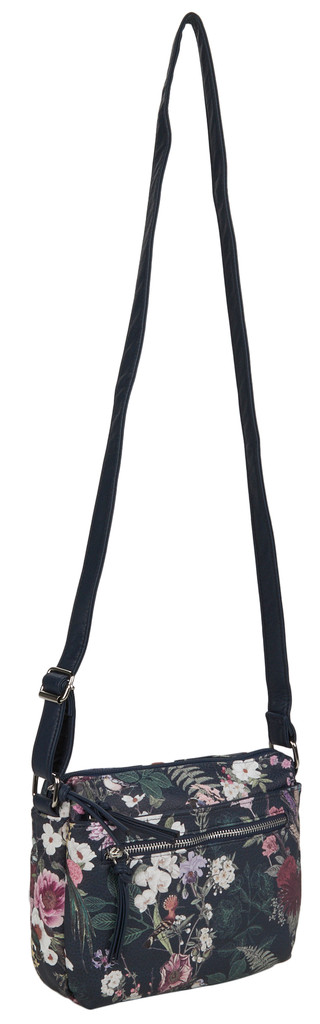 Thumbnail 3: Bueno Bueno Navy Floral Print Crossbody Bag 