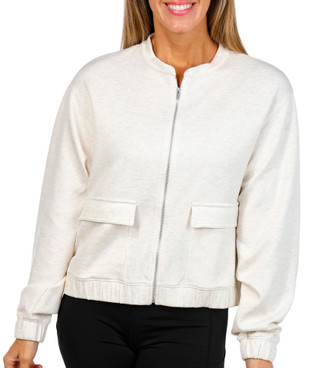 Thumbnail 1: Brisas Brisas Womens Athleisure Long Sleeve Full Zip Scuba Jacket 