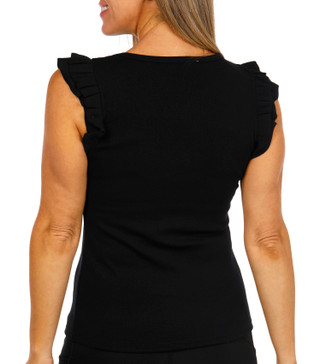 Thumbnail 2: Philosophy Philosophy Petites Cap Ruffle Sleeve Ribbed Crew Neck Top 