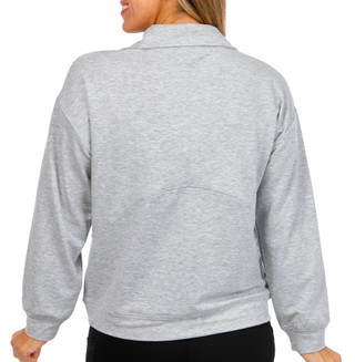 Thumbnail 4: RIO & RIAN Rio & Rian Womens Long Sleeve Comfort Luxe Quarter Zip Top 