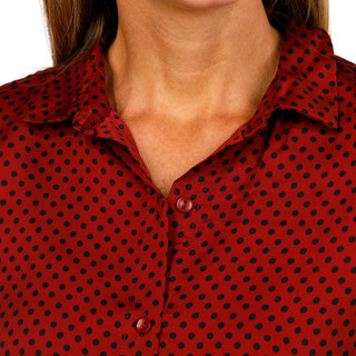Thumbnail 3: Zac & Rachel Zac & Rachel Womens Long Sleeve Polka Dot Button Down Top 