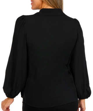 Thumbnail 3: Zac & Rachel Zac & Rachel Womens Long Sleeve Woven Lace Button Down Top 