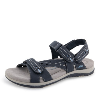 Thumbnail 3: JBU JBU Womens Stephie Wide Width Vegan Flat Sandals 