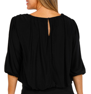 Thumbnail 3: Cocomo Cocomo Womens 3/4 Sleeve Solid Color Bubble Hem Top 