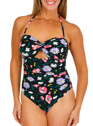Thumbnail 2: KATE SPADE Kate Spade Womens Print Bandeau One Piece Swimsuit 