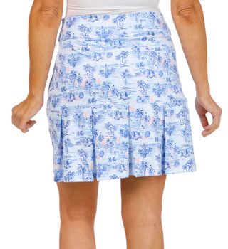 Thumbnail 3: Coral Bay Golf Coral Bay Golf Womens Active Back Pleat Scenic Skort 