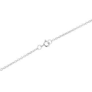 Thumbnail 3: ATHRA Athra Sterling Silver Pave Infinity Link Necklace 