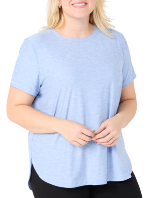 Thumbnail 1: Brisas Brisas Plus Active Short Sleeve Scoop Hem Top 