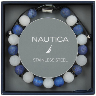 Thumbnail 1: Nautica Nautica Stainless Steel Simulated Stone Bracelet 