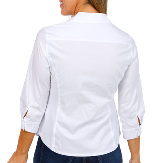 Thumbnail 2: Zac & Rachel Zac & Rachel Petite 3/4 Sleeve Butterfly Button Down Top 