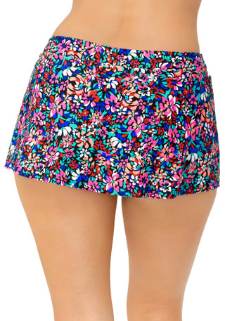 Thumbnail 4: Leilani Leilani Womens Floral Lux Skirtini Swim Skirt 