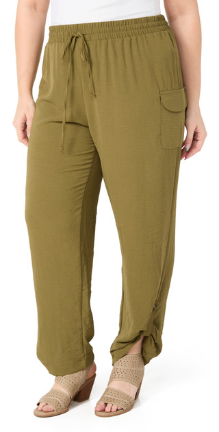 Thumbnail 1: NY COLLECTION NY Collection Plus Airflow Wide Leg Pull On Pants 