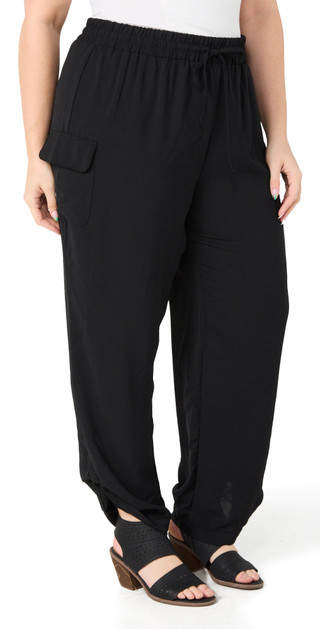 Thumbnail 1: NY COLLECTION NY Collection Plus Airflow Wide Leg Pull On Pants 