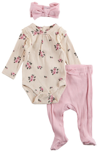 Thumbnail 1: RACHEL ZOE Rachel Zoe Baby Girls 3 Pc Floral Creeper Set 