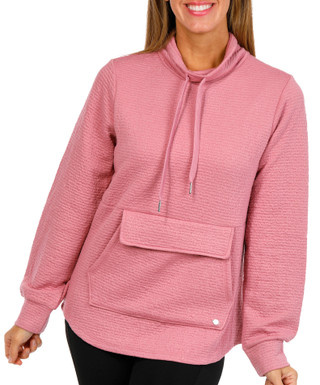 Thumbnail 1: BEARPAW Bearpaw Womens Ottoman Long Sleeve Ripple Tunic Hoodie 
