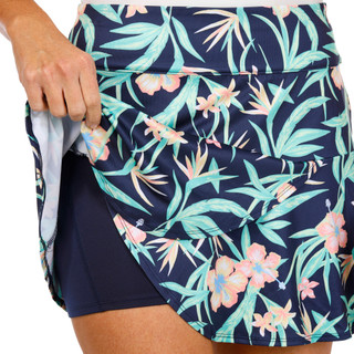 Thumbnail 2: Coral Bay Golf Coral Bay Golf Womens Active Asymmetric Ruffle Print Skort 