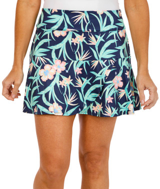 Thumbnail 1: Coral Bay Golf Coral Bay Golf Womens Active Asymmetric Ruffle Print Skort 