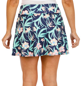 Thumbnail 3: Coral Bay Golf Coral Bay Golf Womens Active Asymmetric Ruffle Print Skort 