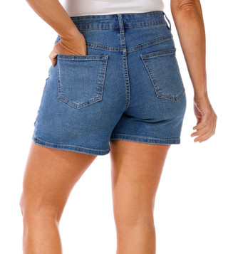 Thumbnail 2: D. Jeans D. Jeans Womens Floral Laser Cut Denim Shorts 