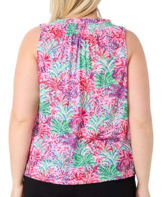 Thumbnail 2: Stella Parker Stella Parker Plus Sleeveless Smock Neck Top 
