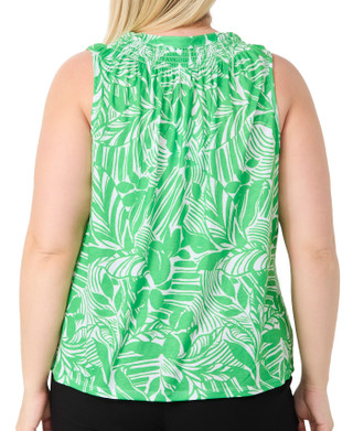 Thumbnail 2: Stella Parker Stella Parker Plus Sleeveless Smock Neck Top 