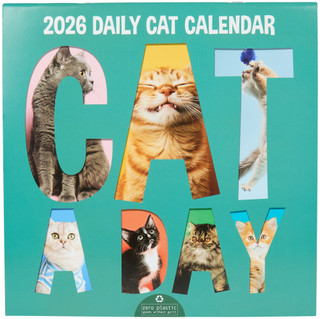 Thumbnail 1: TF Publishing TF Publishing Cat A Day 2026 Daily Wall Calendar 