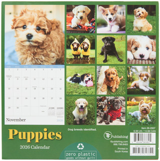 Thumbnail 2: TF Publishing TF Publishing Puppies 2026 Mini Daily Calendar 