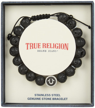 Thumbnail 1: True Religion True Religion Horseshoe Charm Simulated Stone Bracelet 