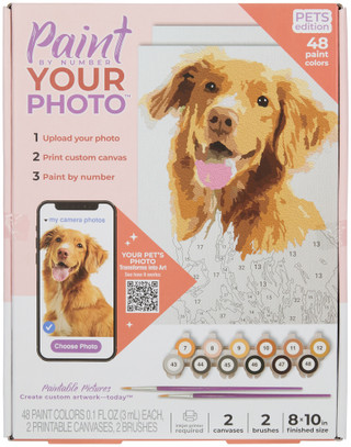 Thumbnail 1: PAINTABLE PICTURES Paintable Pictures Paint Your Photo Pets Edition 