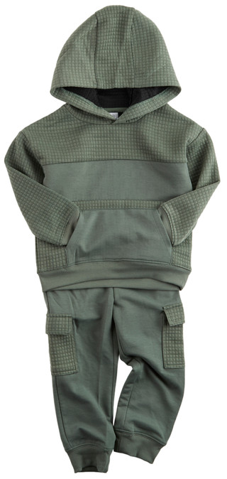 Thumbnail 1: 90 Degree 90 Degree Toddler Boys Active 2 Pc Cargo Joggers Set 