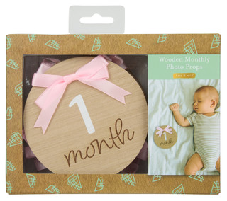 Thumbnail 1: Pearhead Pearhead Kate & Milo Wooden Monthly Photo Props 