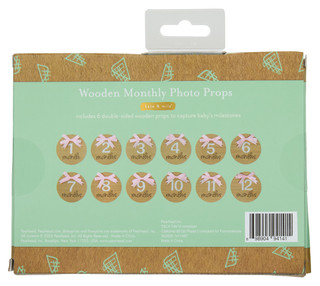 Thumbnail 2: Pearhead Pearhead Kate & Milo Wooden Monthly Photo Props 