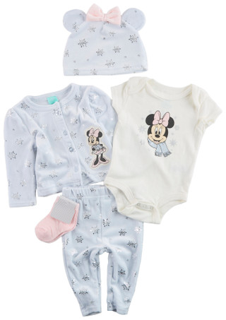 Thumbnail 1: Disney Disney Baby Girls 5 Pc Minnie Mouse Cardigan Set 