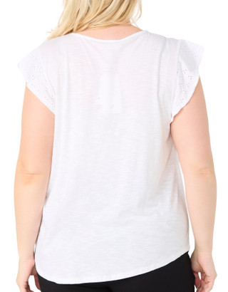 Thumbnail 2: Philosophy Philosophy Plus Flutter Sleeve Eyelet Top 