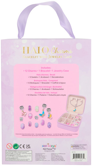 Thumbnail 2: HOT FOCUS Hot Focus Halo Butterfly Charm Bracelet with Jewelry Case 